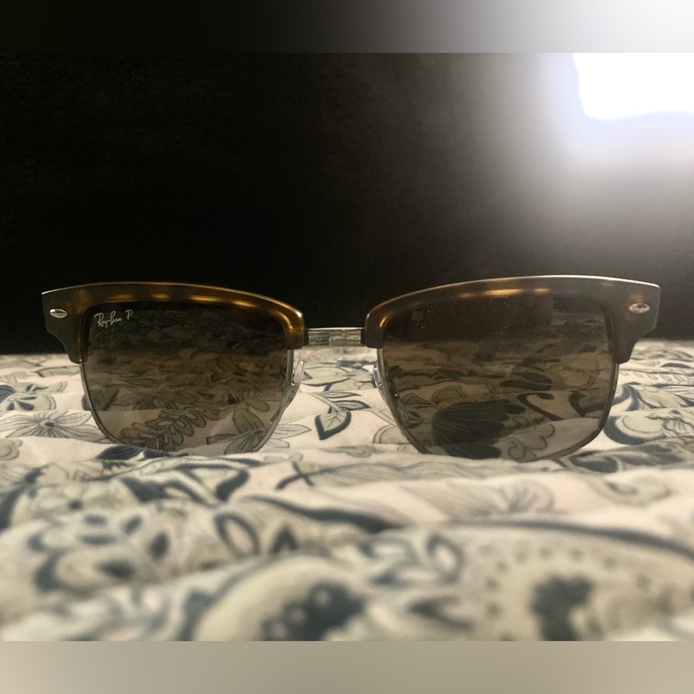 Ray-Ban Clubmaster RB4190 878/M2 POLARIZED Brown Sunglasses